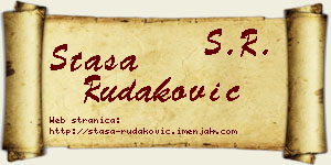 Staša Rudaković vizit kartica